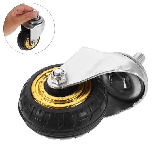 Raindrops Rubber Rotary Caster Wheel for Automotive Service Cart with Swivel Jack for Repair Use