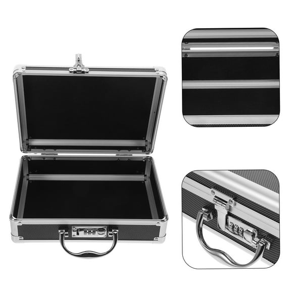 Raindrops Multifunctional Aluminum Alloy Toolbox Organizer with Safe Coded Lock Portable Tool Case for Home Use Metal Tool Box with Handle for Craftsman