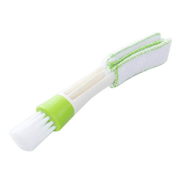 Raindrops Multifunctional Double Ended Mini Duster for Car Air Vent Cleaner Brush for Computer Keyboards Fans Air Conditions Car Air Outlets and Window Leaves Blinds Shutter