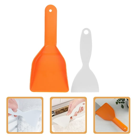 Houderco Ice Scoop Plastic Ice Scoop 2Pcs 6.7X2.8X0.1In