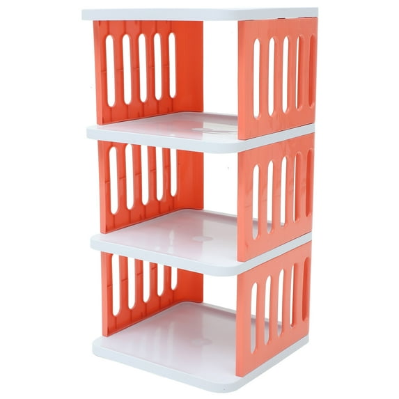 Raindrops Multilayer Shoe Rack for Home Use Stable and Plastic Storage Rack Assorted Color 4Tier
