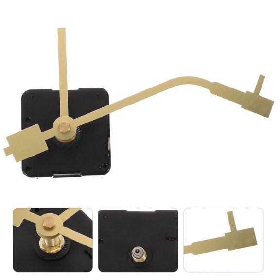 Raindrops Mute Clock Movement Kit for DIY Use Golden Plastic High Precision Wall Clock Mechanism Replacement