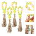 thumbnail image 1 of Raindrops Napkin Rings 4Pcs in Yellow Green Multi for Patio Table Decor and Outdoor Parties, 1 of 8