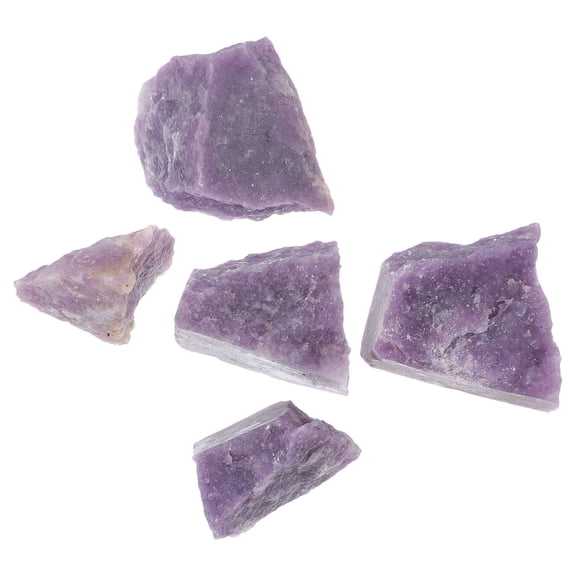 Raindrops Natural Purple Ore for Teaching Samples and Decorative Use, Irregular Ore Stone Decor, 1 Set