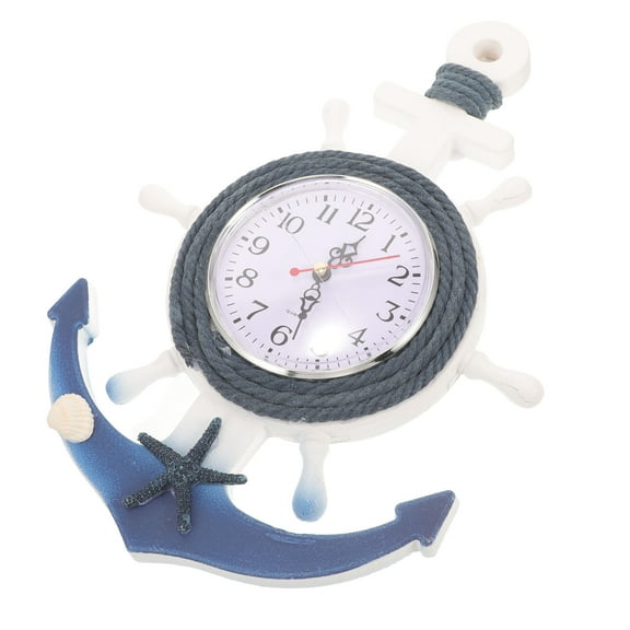 Raindrops Nautical Clock Turtle Garden Decor Clocks Digital Alarm Blue Ornaments Office Seaside