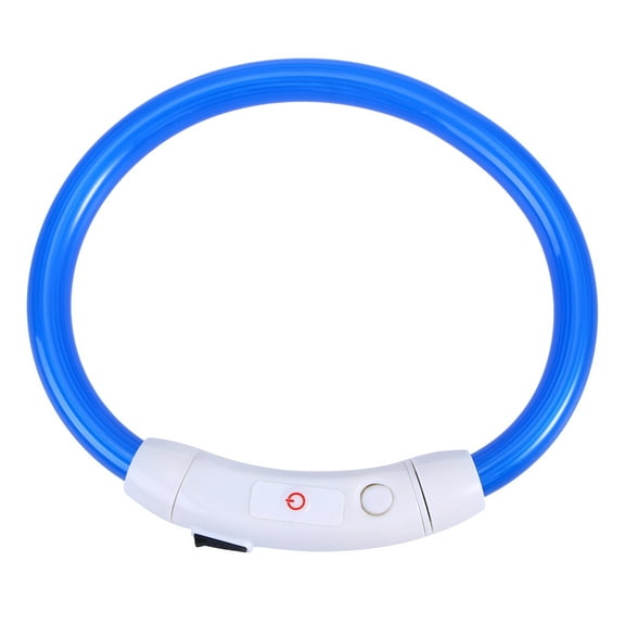 Raindrops Light-Up Night Collar for Dogs, Plastic Pet Safety Accessory, 1 Piece for Evening Walks and Outdoor Use