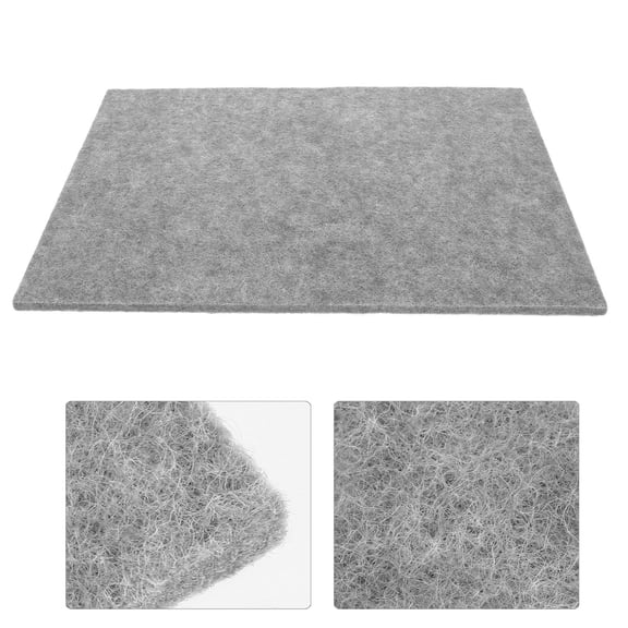 Raindrops Noise Absorption Soundproof Panel Grey Polyester Fiber 1Set