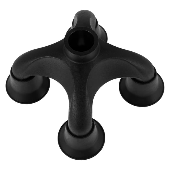 Raindrops Quad Cane Tip Nonslip Design Black Pa Fiber for Daily Use Easy Install