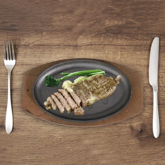 Raindrops Portable Non-Stick Frying Pan with Iron Material for Kitchen Cooking and Outdoor BBQ Use