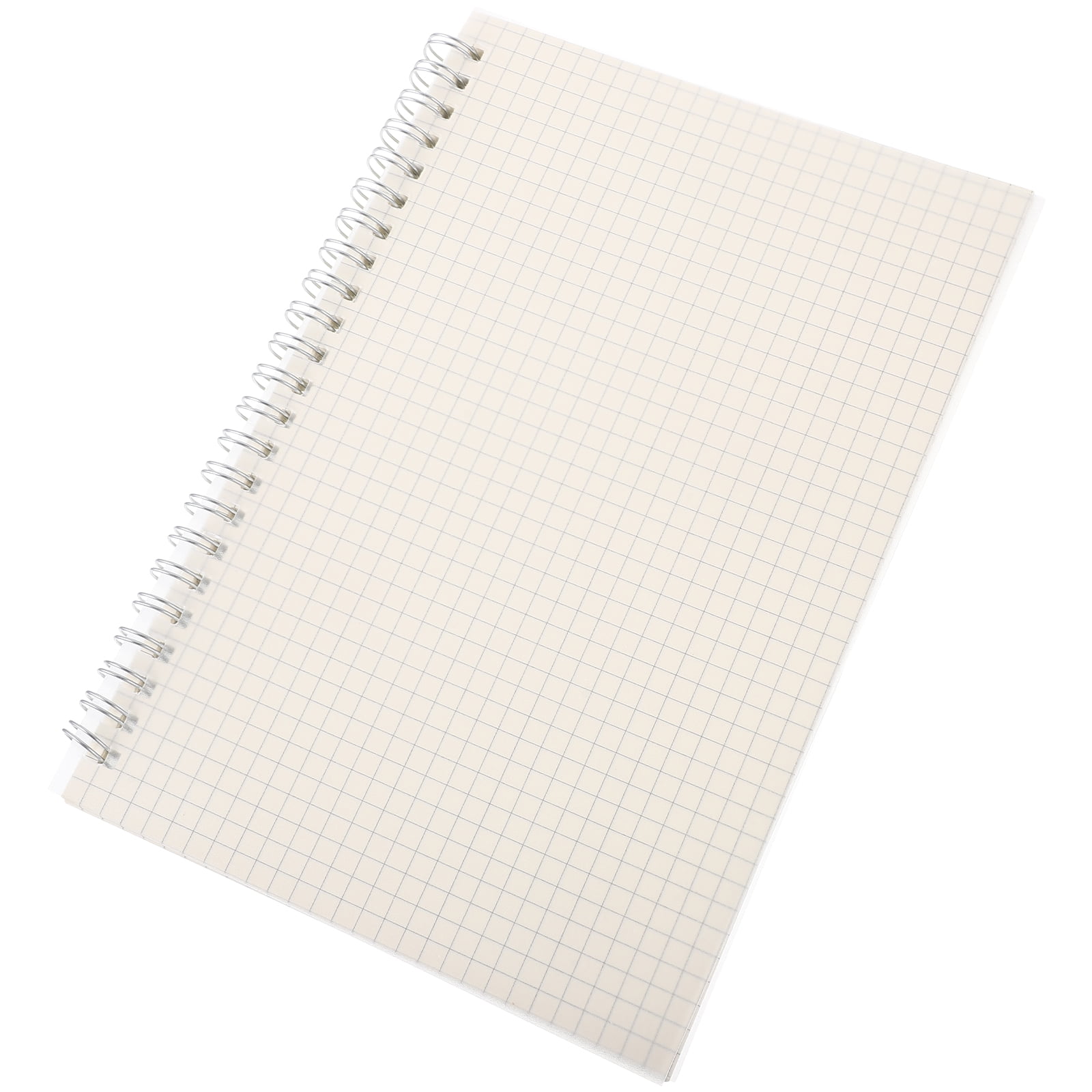 Raindrops  Notepad for Office Notebook Graph Ruled Spiral Grid Coil Student White