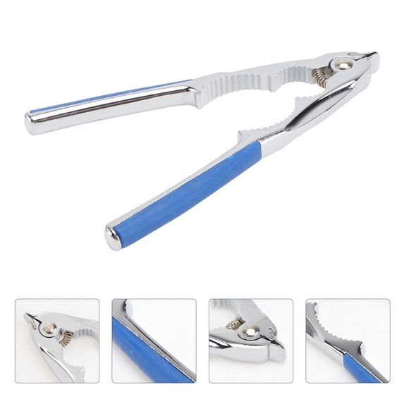 Raindrops Nutcracker Chestnut Clip Multi Functional Walnut Clamp Tool 16 x 0.39in x 2.4in Zinc Alloy 1Pcs Silver Blue