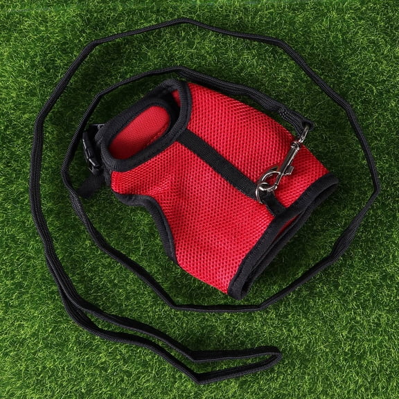Raindrops Nylon Red Harness Leash 1Pack Suitable for Pet Rabbit Guinea Pigs Outdoor Activities