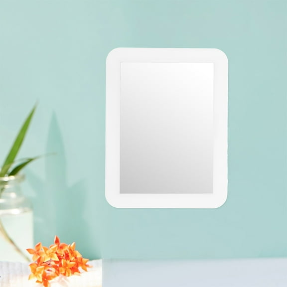 Raindrops White Magnetic Mirror Set for Vanity and Locker Interiors, 2 Pieces, and Easy to Install