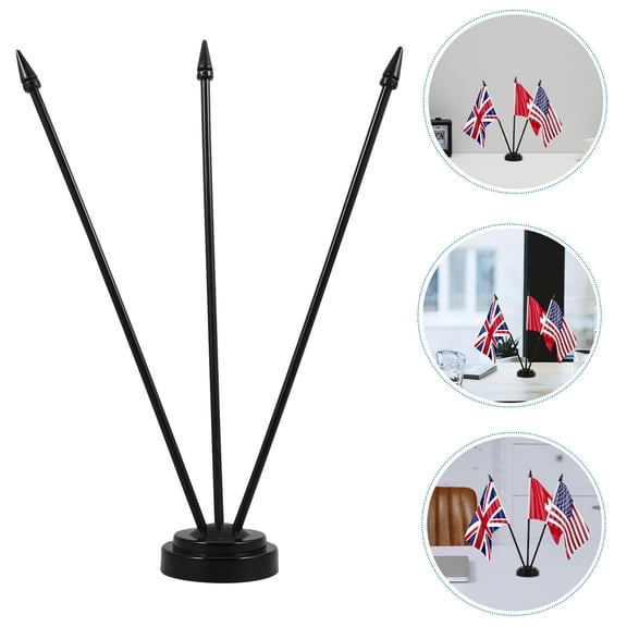Raindrops Office Desk Small Flag Stand Small Flag Holder Outdoor Flag Stand Desk Flag Holder