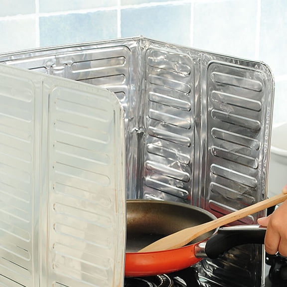 Raindrops Oil Heat-insulation Board Made of Aluminum Foil for Kitchen Use 2PCS