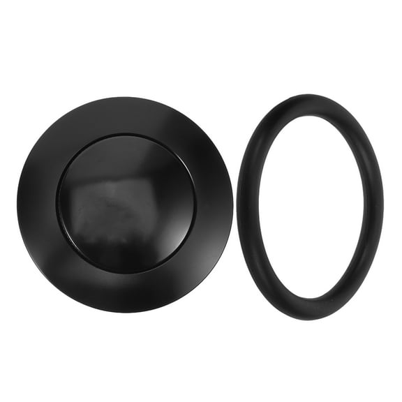 Raindrops Oil Tank Seal Cap For Motorcycle Engine Replacement 1Set Black Aluminum Alloy 2.56X2.56X1.18In
