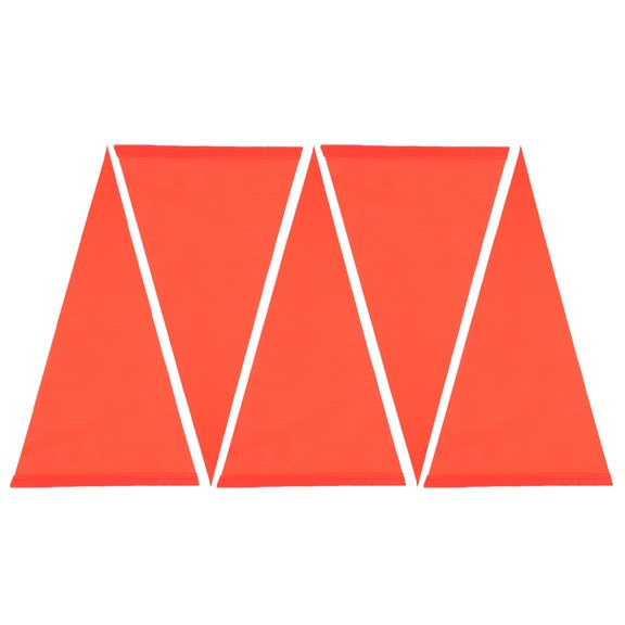 Raindrops Orange PVC Bike Safety Flag for Decoration Durable TearResistant WaterResistant 5 Pieces
