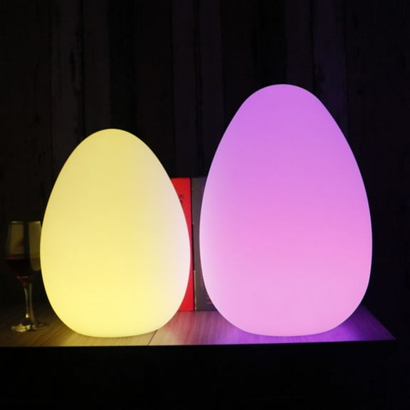 Raindrops Unique Desk Lamp Egg Shaped Desk Lamp White Plastic 1Pack for Conservatory Lighting