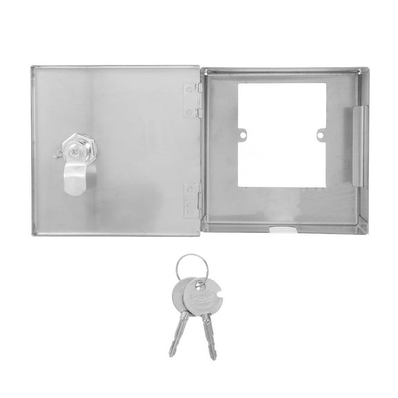 Raindrops Outdoor Electrical Outlet Lock Box Stainless Steel Waterproof Splashproof Cover