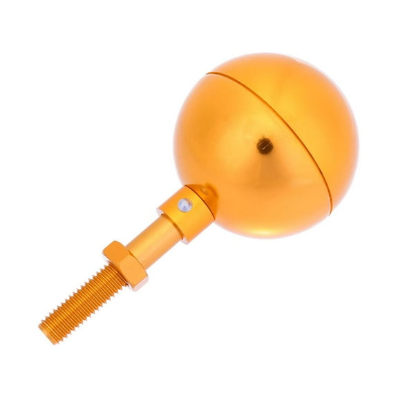 Raindrops Outdoor Flagpole Ornament Gold Anodized Finish Ball Replacement Flagpole Ball Aluminum Plate Pole Head Accessories for Outdoor (Light Golden)