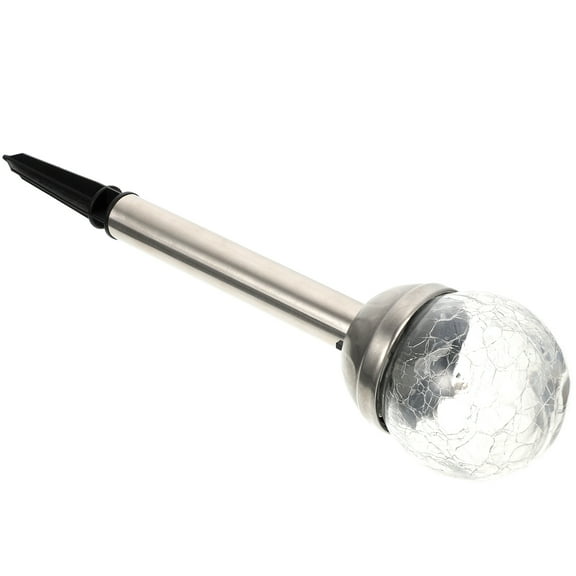 Raindrops Outdoor LED Solar Lawn Lamp Ground Spike Light Crack Lights LED 7 Color Colorful Glass Ball Lamp Light for Courtyard Lawn Garden Patio