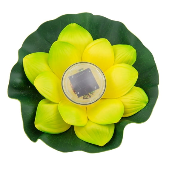 Raindrops Outdoor Solar Powered Lotus Lantern Waterproof Lamp Landscape Lights Pool Decoration (Random Color)