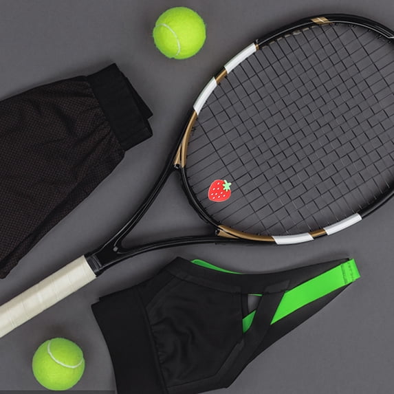 FOMIYES 4-Pack Red Silicone Tennis Racket Dampeners for Shock Absorption and Reduction