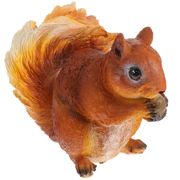 Raindrops  Outdoor Squirrel Decoration Realistic Garden Ornaments Animal