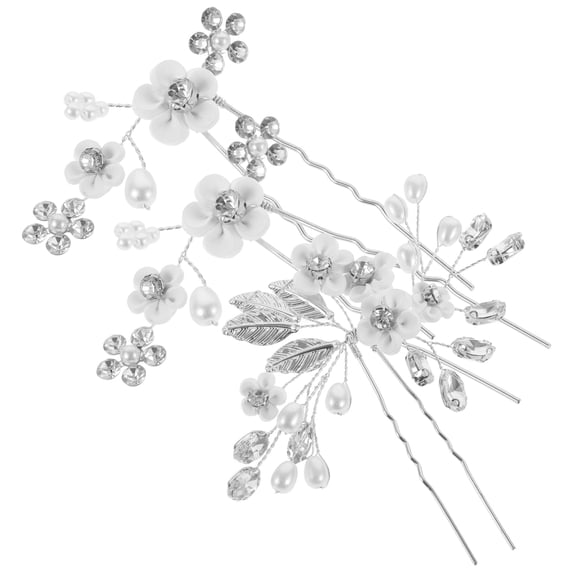 Raindrops Outfit Bridal Hairpin Bride 9.00X8.60X1.50CM Silver
