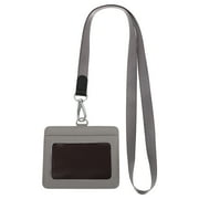 FOMIYES PU Id Badge Holder Multi-Color Practical for Work and School