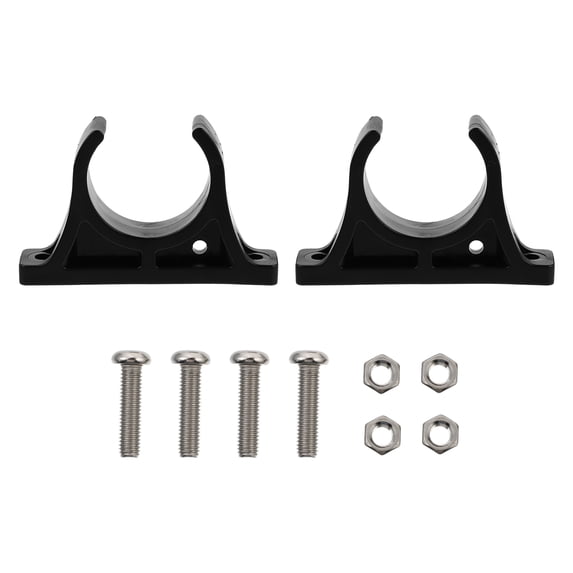 Raindrops Paddle Snaps for Kayak 1 Pair Rectangle Plastic Paddle Holder Clip Easy Installation Black 2.75x1.57x0.59in