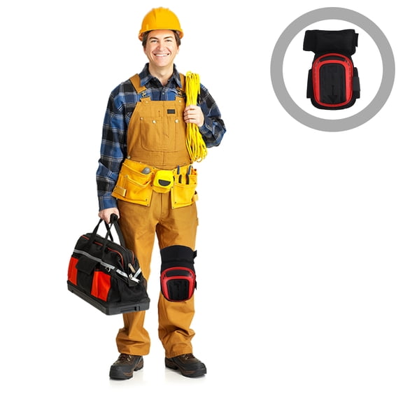 Raindrops Pads with Cushion for Construction Carpentry Roofing Heavy Duty Gel Pads for Men and Women Construction and Work Pads with Thick Foam