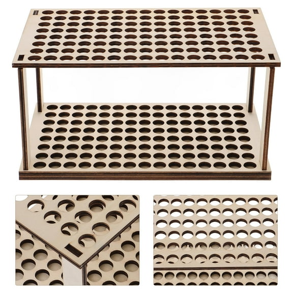 Raindrops Rectangular Wood Rack for Artists 1Set Khaki