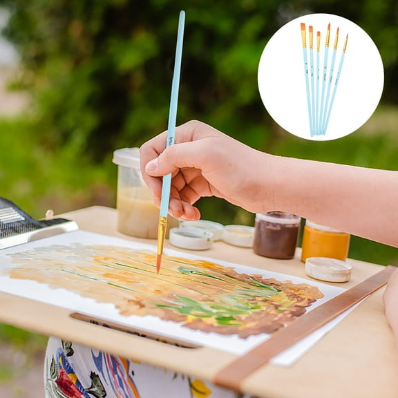 Raindrops Painting Tools 6Pcs for Children and Teenagers Sky-Blue Color