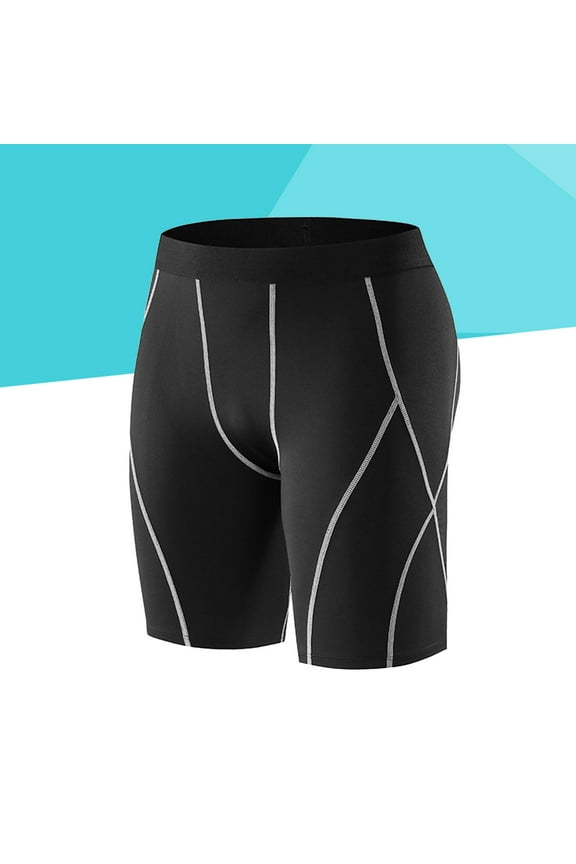 Fitness Pants Black for Men Good Air Permeability Fast-Drying Performance