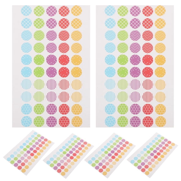 Raindrops Multi-Pack Loose-Leaf Hole Reinforcement Stickers, Adhesive Labels for Binder Paper and Repair