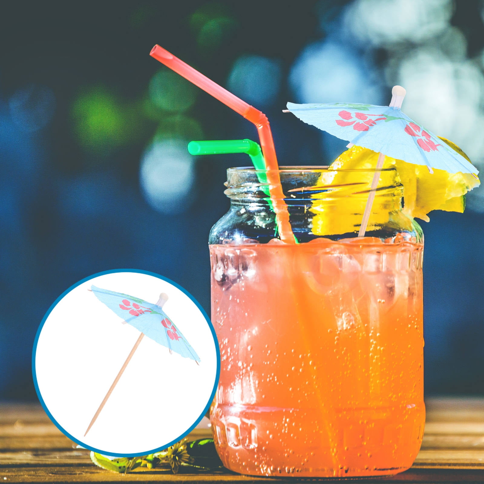 Raindrops Paper Parasol Umbrellas Picks 50Pack For Pool Party Drink — free download