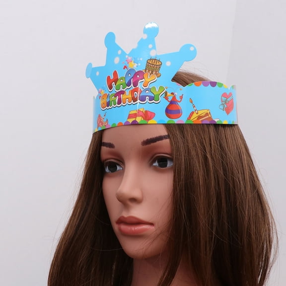 Raindrops Paper Party Headbands 25Pcs Circle Shape For Birthday Parties And Wedding Parties Adjustable Paper Hat