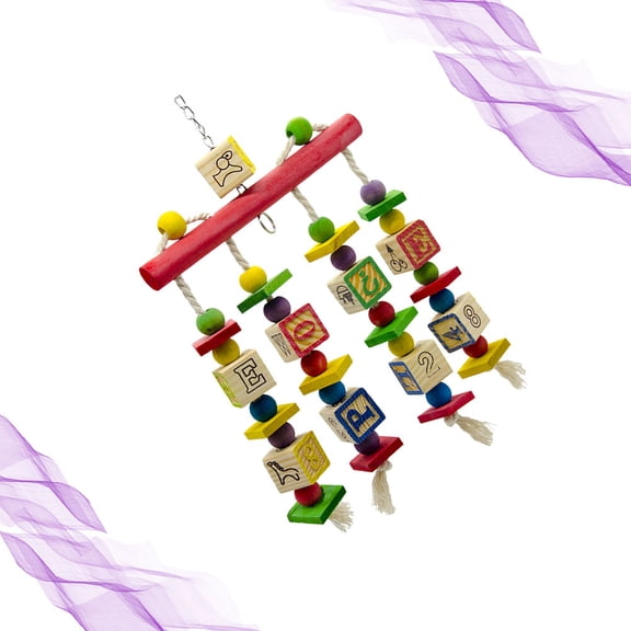 Raindrops Parrot Chewing Toy Parrot Biting String Parrot Blocks M