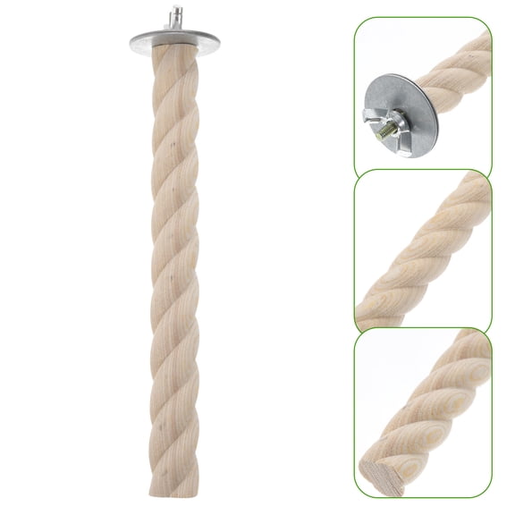 Raindrops Parrot Wooden Perch Bird Cage Parrot Standing Stick Parrot Perch Stick Scratching Stick