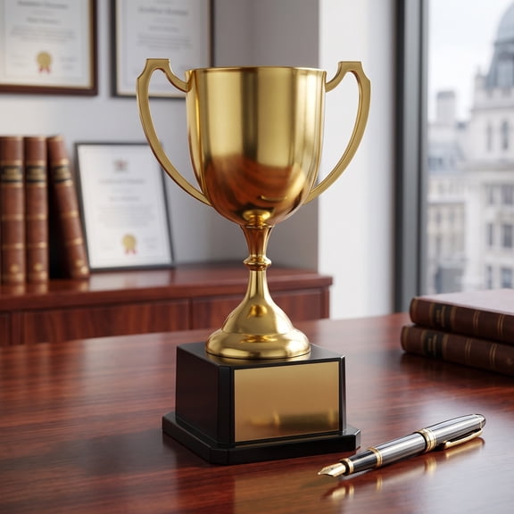 FOMIYES Compact Plastic Trophy Award for Sports and Game Recognition