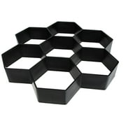 Raindrops Paver Concrete Molds Garden Stepping Stones Outdoor Paving Reusable Path Maker Masonry Black
