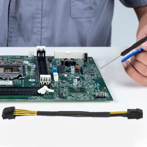 Raindrops Power Supply Cable Extension Power Adapter Cable Copper for PC Building 1Set