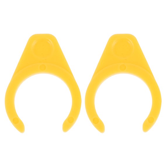 Raindrops Pedal Lock Fixator 1 Pair Yellow Plastic for Bicycles Quick Release