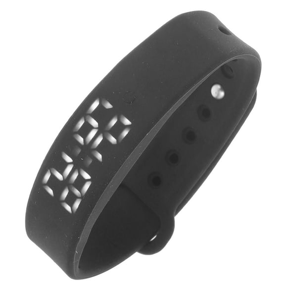 Raindrops Fitness Tracker Smart Wristband Black Pedometer Sleep Temperature