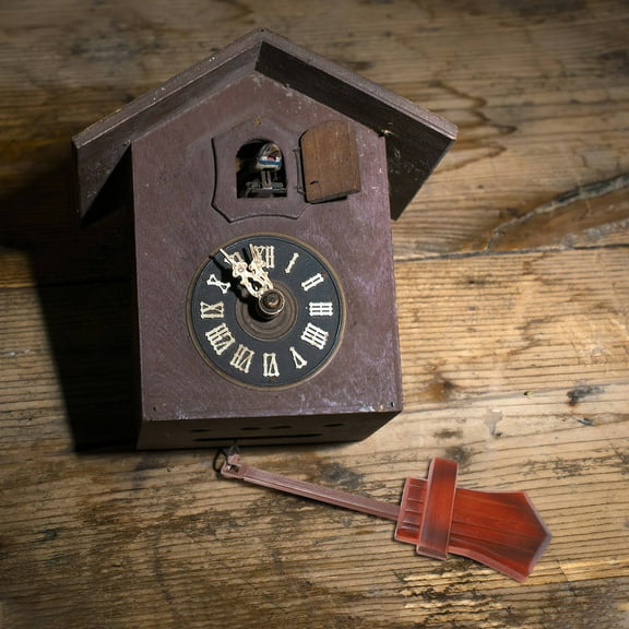 Raindrops Indoor Wall Clock Pendulum Cuckoo Clock Pendulum Wood Brown For Diy Projects 1Set