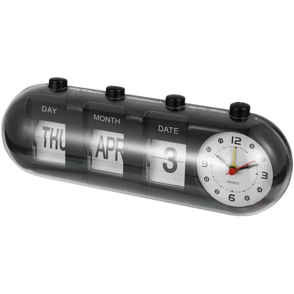 Raindrops Perpetual Desktop Calendar with Countdown Clock - Home Office School Supplies