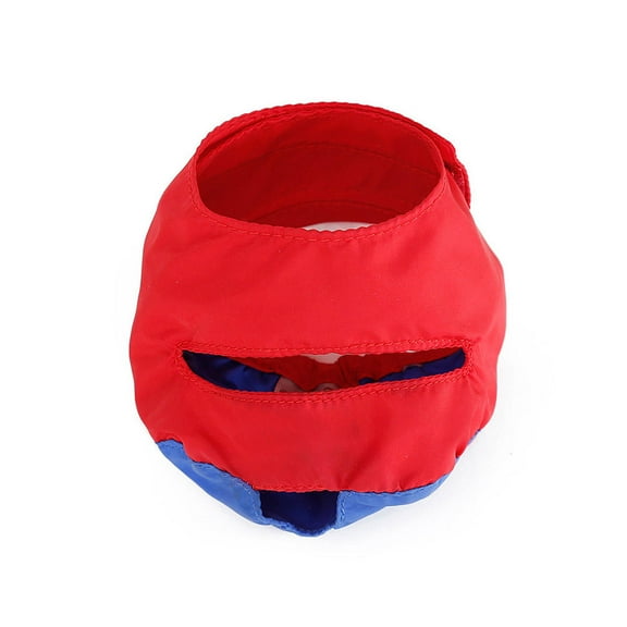 Raindrops Red Nylon Cat Muzzle for Grooming, Travel, Bathing - Comfortable Anti-Bite Pet Safety Accessory