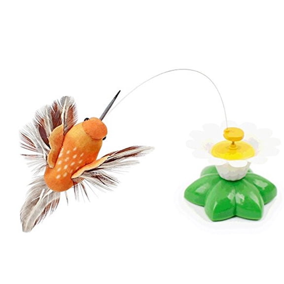 Raindrops Pet Scratching Training Tool with Electric Rotating Bird for Cat Entertainment