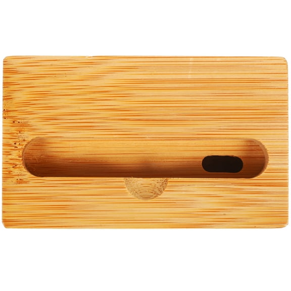 Raindrops Office Use Phone Sound Amplifier Speaker Wood Chocolate 1Set